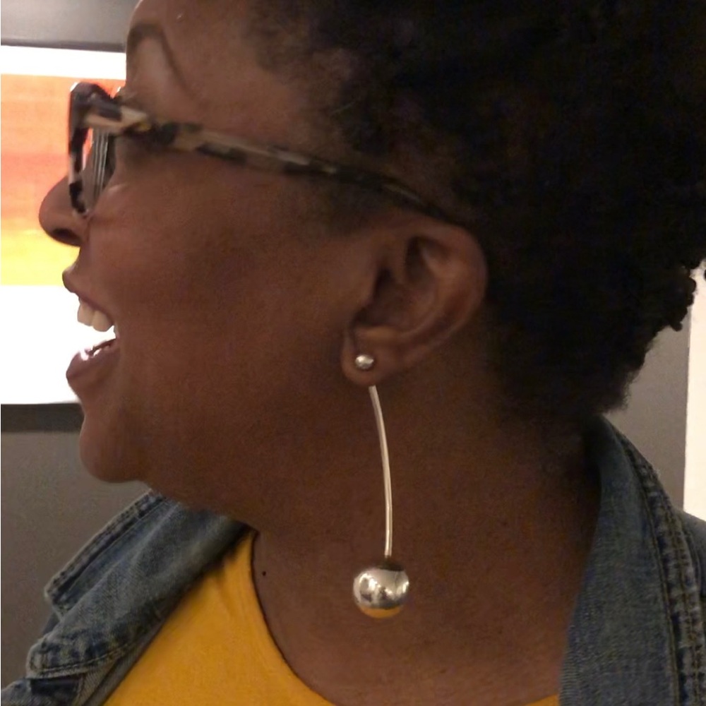 Elegant 925 Sterling Silver Drop Earrings